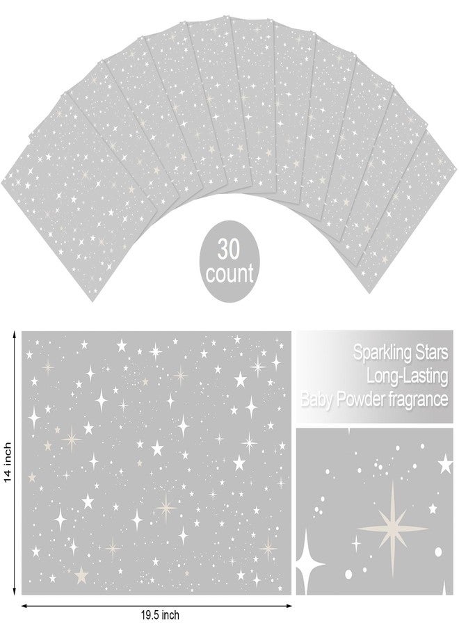 Thenshop 30 Sheets Fragrant Drawer Liners for Dresser, Talcum Powder Scented Paper Liner 19.5 x 14 Inches Star Pattern Non Adhesive Drawer Paper Liner for Home Shelf Closet Cabinet - Image 2